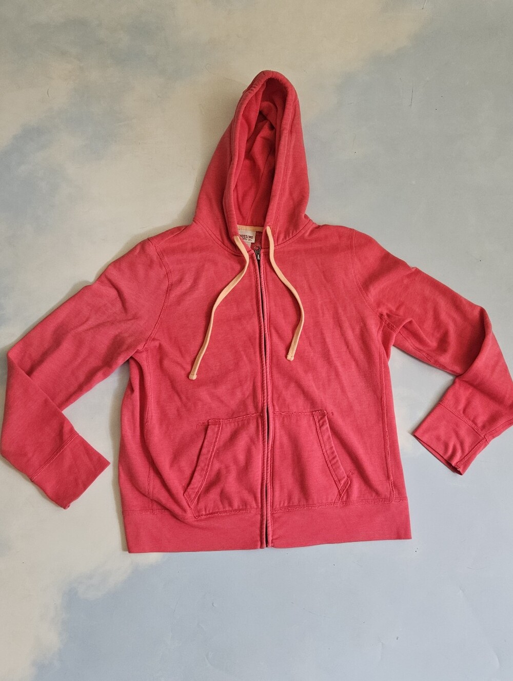 Mossimo Supply Co. Coral Red Zip-Up Hoodie